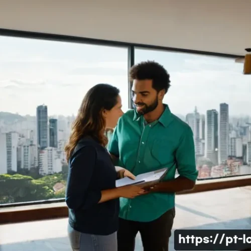 리스 계약 종료 후 선택 - A detailed scene of a tenant and landlord conducting a final apartment inspection together inside a ...